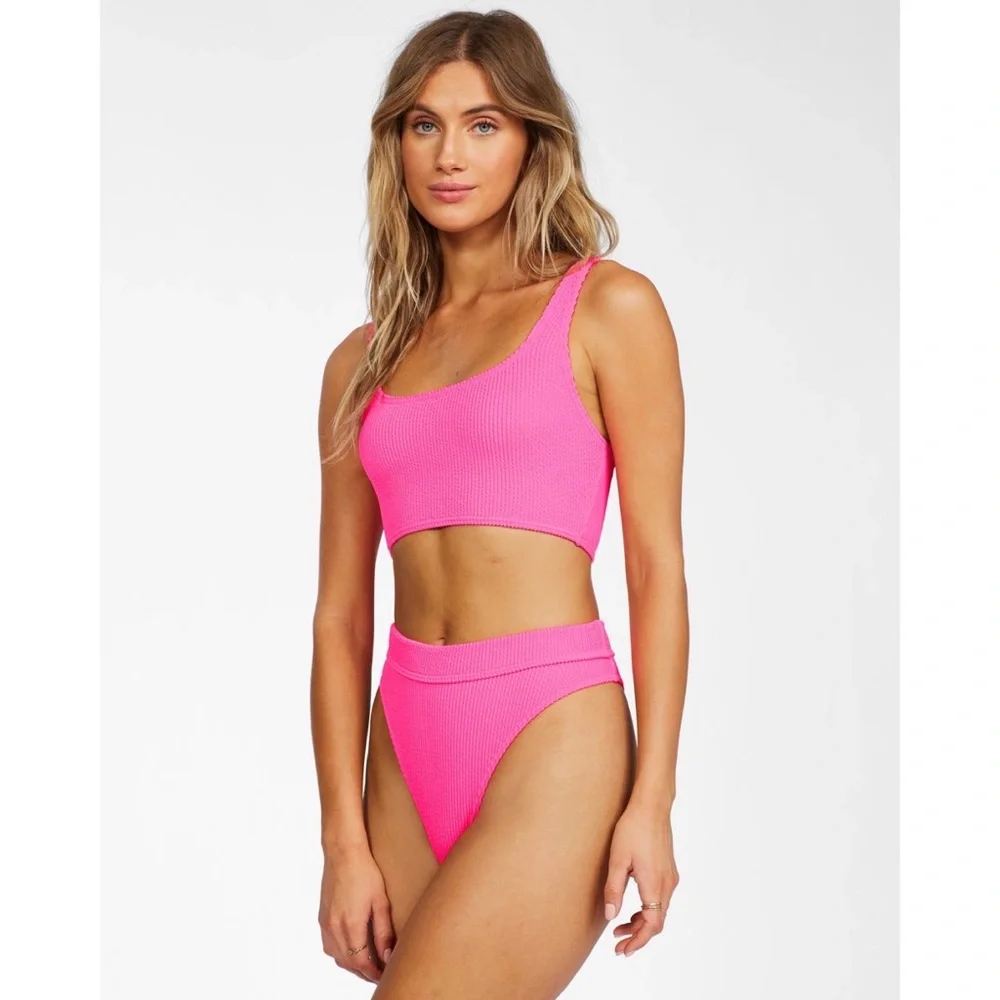 Billabong PINK ECO-CONSCIOUS Stretch Bikini 👙 PIP - Picture 6 of 11